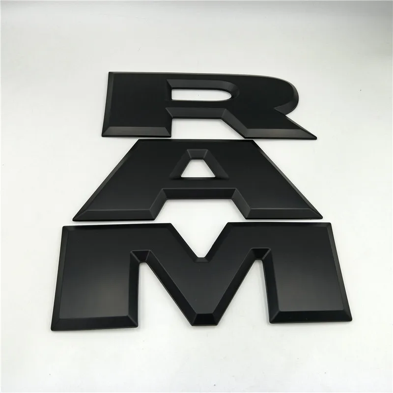 مجموعة واحدة سيارة الباب الخلفي 3D RAM إلكتروني شعار شعار الجذع الخلفية شارة ملصقا ل دودج رام 1500 2015 2016 2017 2018