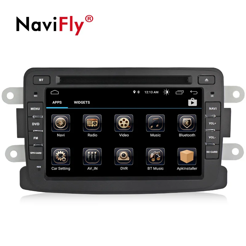 Perfect NaviFly Android 8.1 car dvd for Lada Xray 2/Dacia/Duster/Logan/Sandero support wifi bluetooth gps navigation system 1