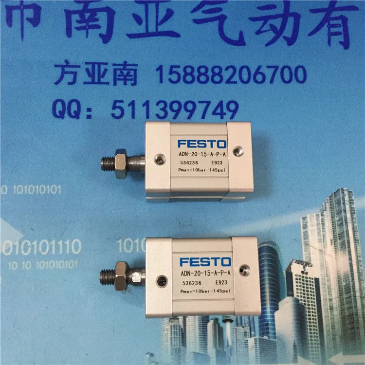 

FESTO ADN-20-15-A-P-A 536236 Compact type cylinder air cylinder pneumatic component air tools ADN series