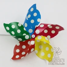 5-лист красочная пластиковая ветряная мельница для детей напольные декоративные садовые пластиковый ярдовый ветряная мельница