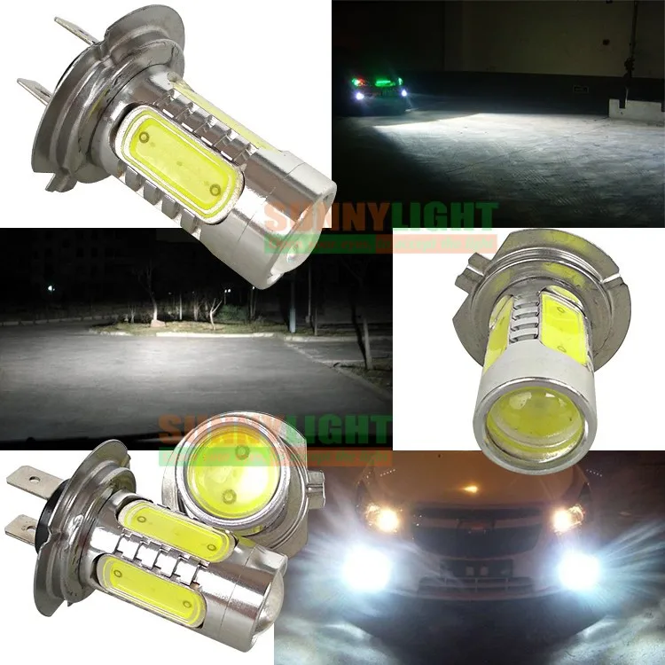 9- H7 LED FOG LIGHT HEAD LAMP DRL DAYTIME RUNNING LIGHT