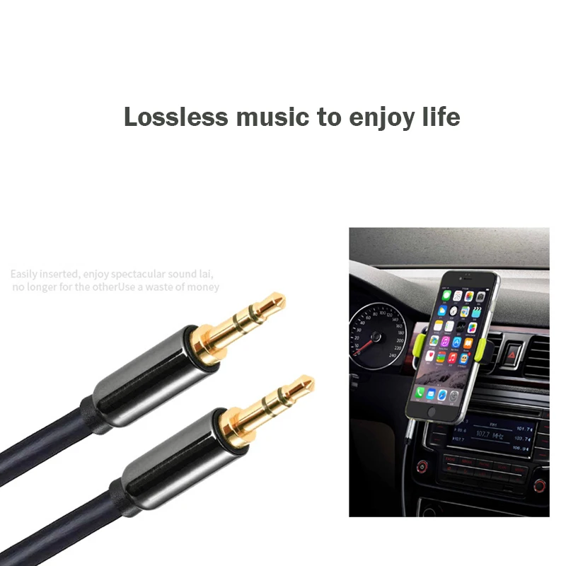 Goede 3.5mm Man op Man Audiokabel Jack 3 5 Aux Kabel Voor iPhone Samsung Auto MP3 4 Hoofdtelefoon Mobiele Telefoon Speaker Aux Cord draad