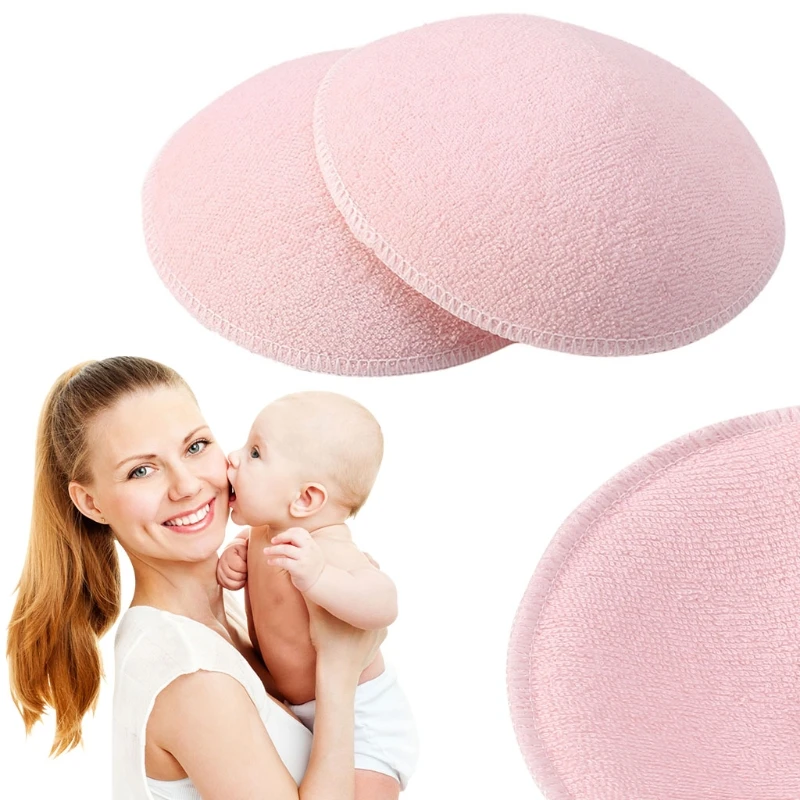 2pcs Washable Mommy Nursing Pad Ultra-Soft Breast Pads Spill Prevention Breast Feeding Pads