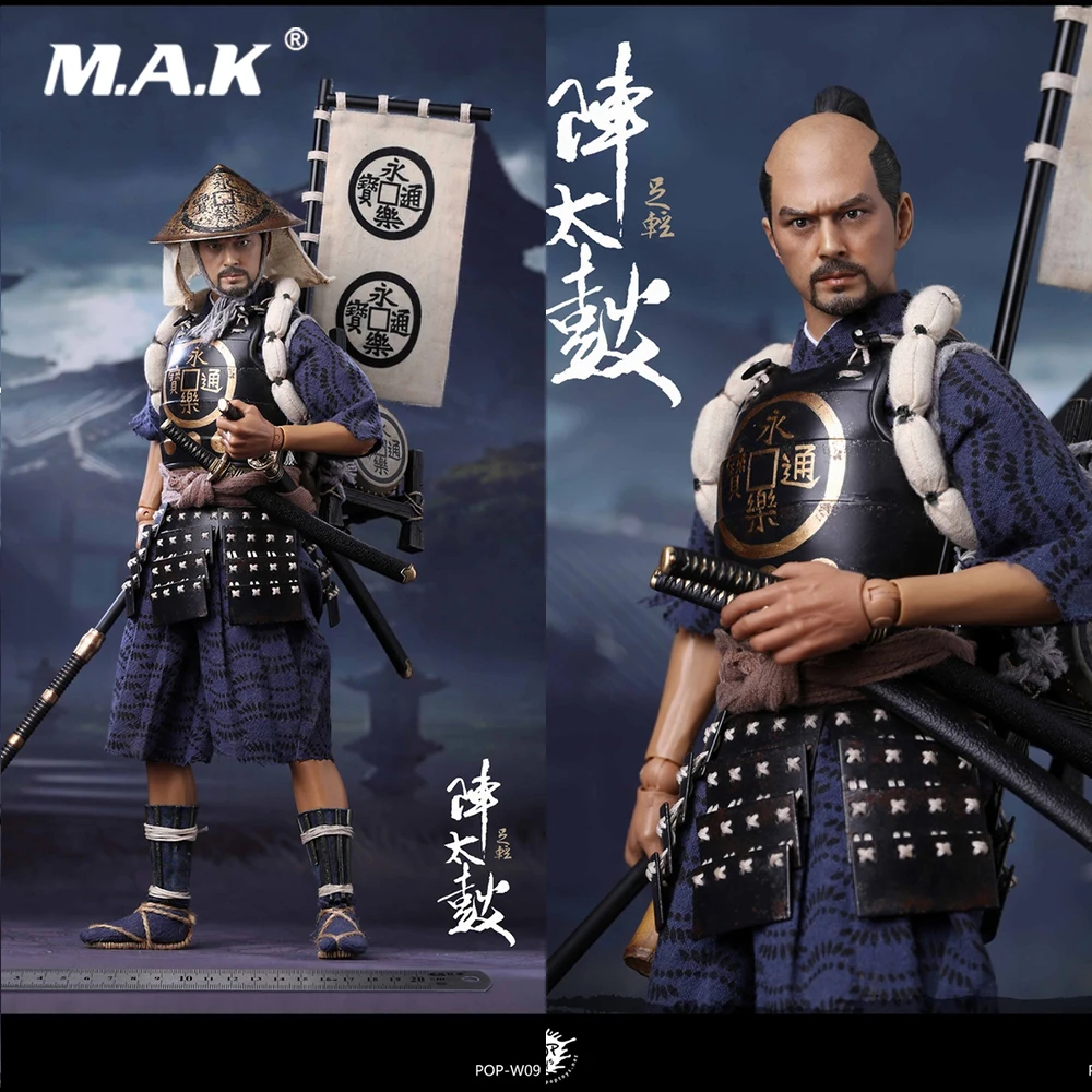 

1/6 W09 Oda Nobunaga Army - Taiko Drum Ashigaru 2.0 Full Set Action Figure Head Body Clothes Weapon Model for Fans Gifts