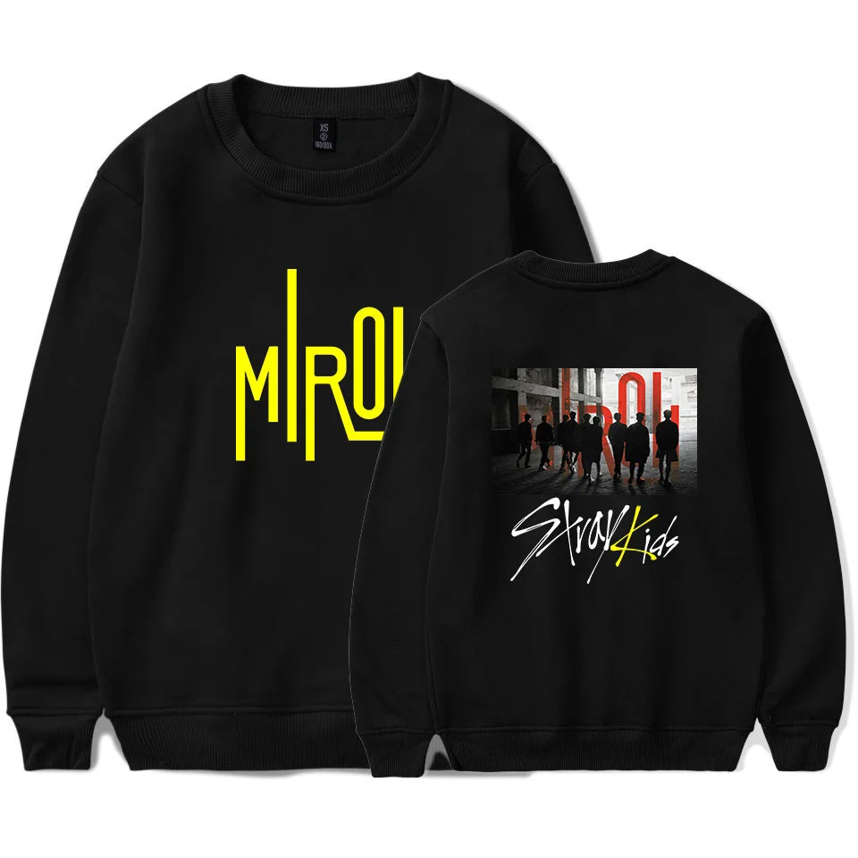 Корейская Мода Kpop StrayKids Stray Kids MIROH альбом женский/мужской свитер с капюшоном с буквенным принтом длинный рукав Crewneck толстовка