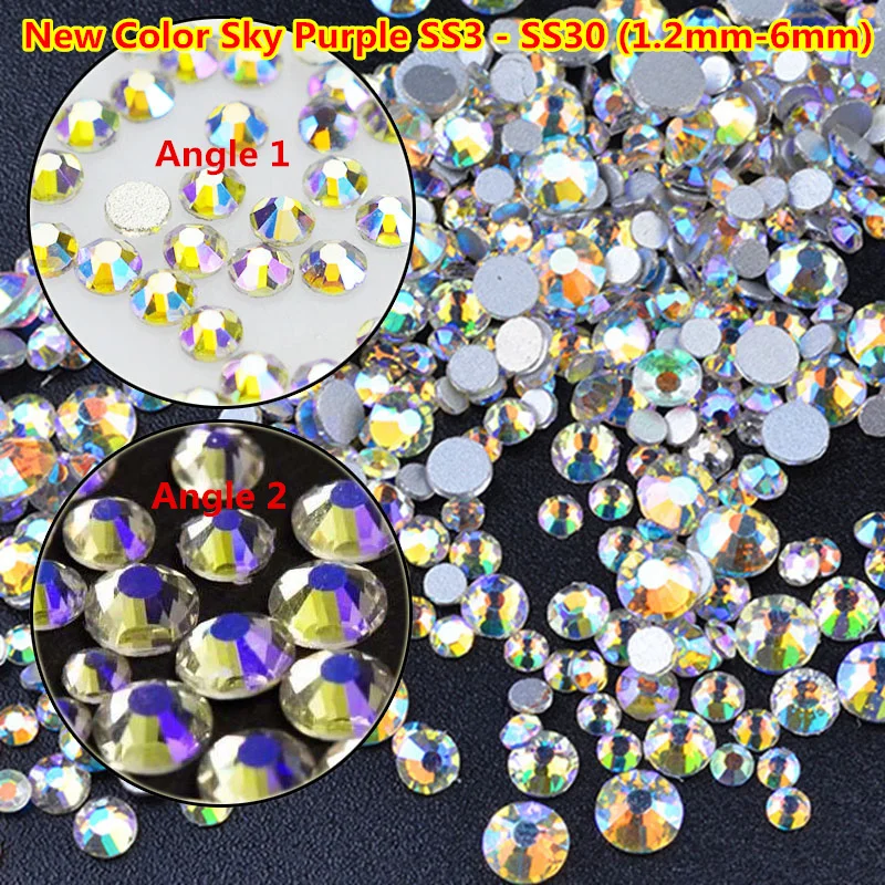Новинка; Лидер продаж 2028 SS3-SS30 Crystal Moonlight Стекло страз, не исправления, горный хрусталь, не исправление горный хрусталь блеск ногтей cristal Сваровски украшения для дизайна ногтей стразы цветы