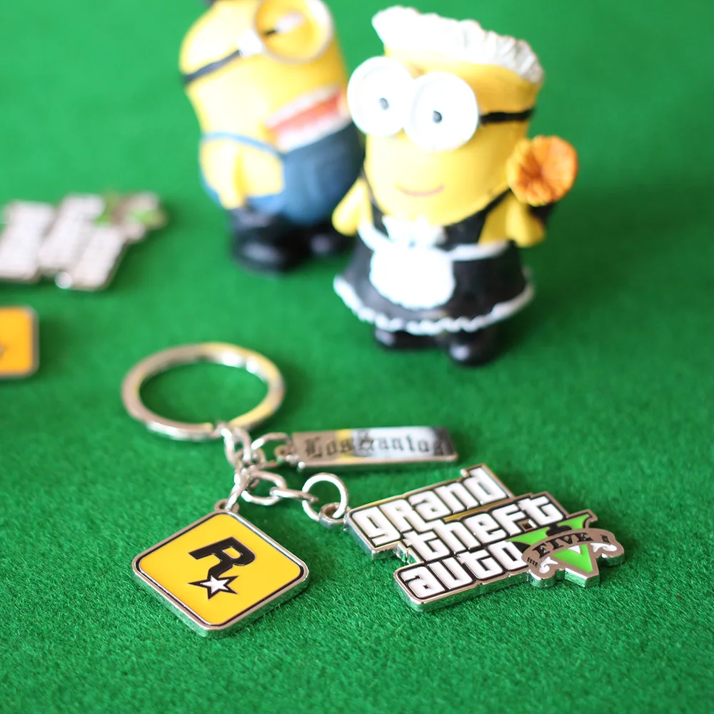 PS4 Xbox PC Rockstar Game GTA V Grand Theft Auto 5 Брелоки для мужчин фанатов|keychain for men|rockstar gamesgrand theft auto