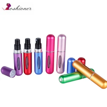 

Travel Mini 5ml Container Aluminum Refillable Perfume Spray Atomizer Portable Cosmetic Containers Perfume Bottle
