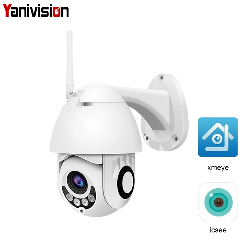 WIFI Camera Outdoor PTZ IP Camera H.265+ 1080P Speed Dome CCTV Security Cameras IP Camera WIFI Exterior 2MP IR Home Surveilance