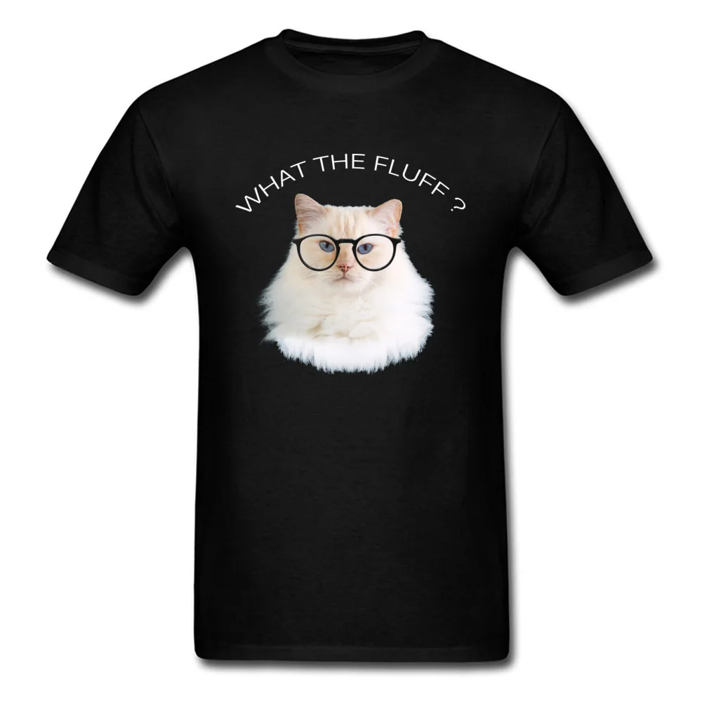 

Cute Graphic Cat Printed On T Shirts What The Fluff Gentle Bookish Cats Hipster Tshirt For Men Funny Design New Tops Tees