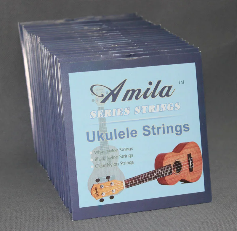 20 Sets Wholesale High Quality WHITE Nylon Hawaii Guitar 21" 23" 26