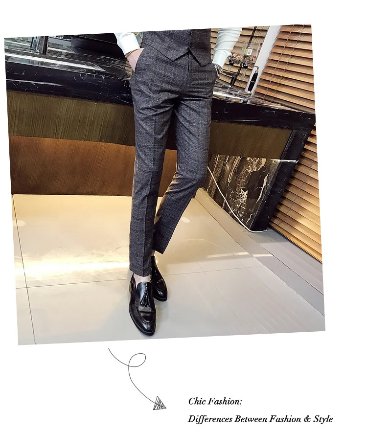 Men's plaid suit