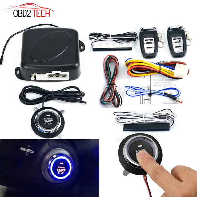 Car Suv Pke Keyless Entry Engine Start Alarm System Push