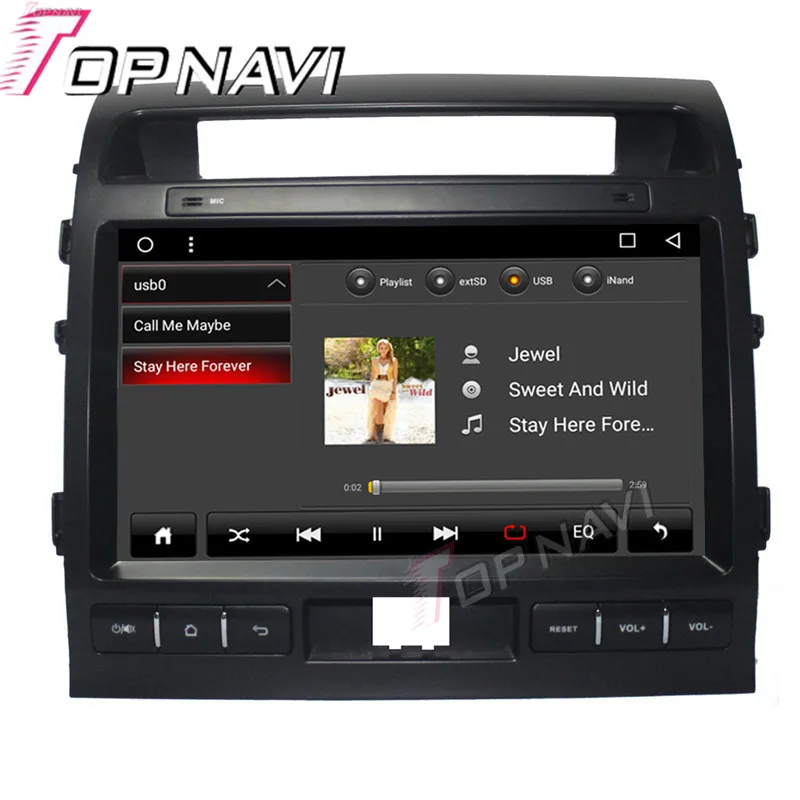 Навигация автомобиля для Toyota Land Cruiser 2007 2015 10.1 ''Android 6.0 topnavi Поддержка