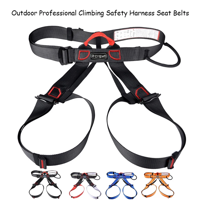 Outdoor Climbing Harness Bust Seat Belt Professional Rock Climbing Mountaineering Belt Safety Harness Rappelling Equipment