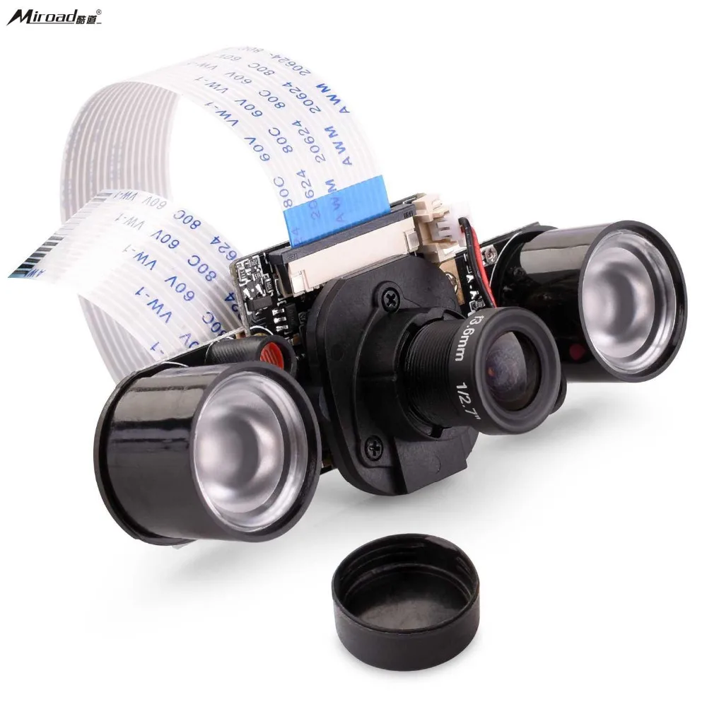 

For Raspberry Pi Camera, Miroad 5MP 1080p OV5647 Sensor Mini Camera Video Module IR-CUT for Raspberry Pi 3 2 1 B B+ A A+ A QSC16