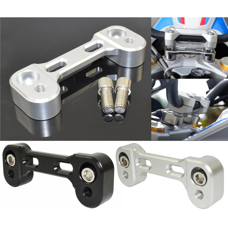 Handlebar Riser Adapter Rise Bar Height Up +20mm & Moves 17mm Backward