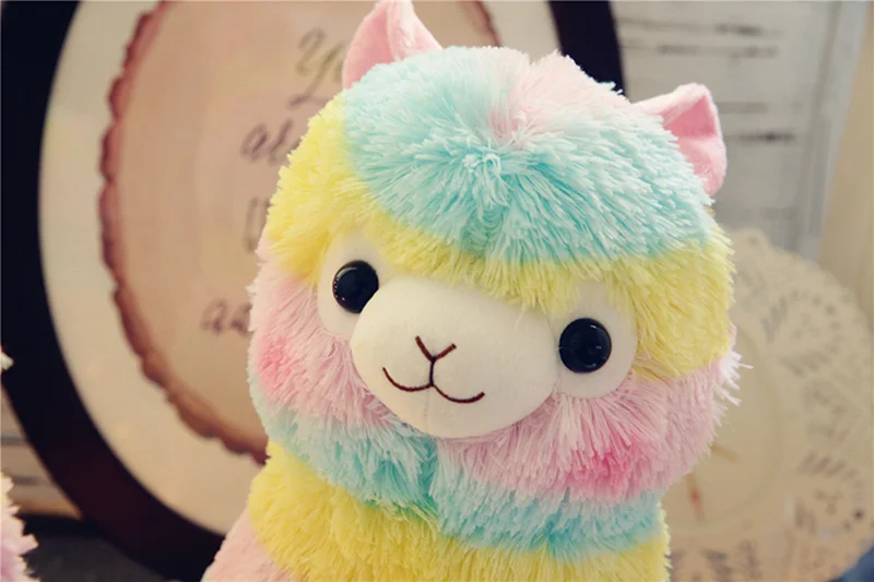 1pcs 35cm 50cm Rainbow Alpaca Plush Sheep Toy Japanese Soft Plush Alpacasso Baby Plush Stuffed Animals Alpaca Gifts (12)