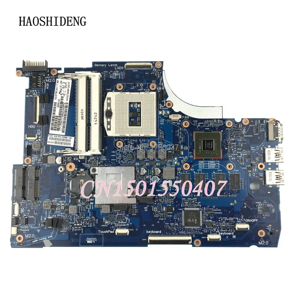 HAOSHIDENG 720566-501 720566-001 for HP ENVY 15-J 15T-J series motherboard 740M/2G HM87.All functions 100% fully Tested !