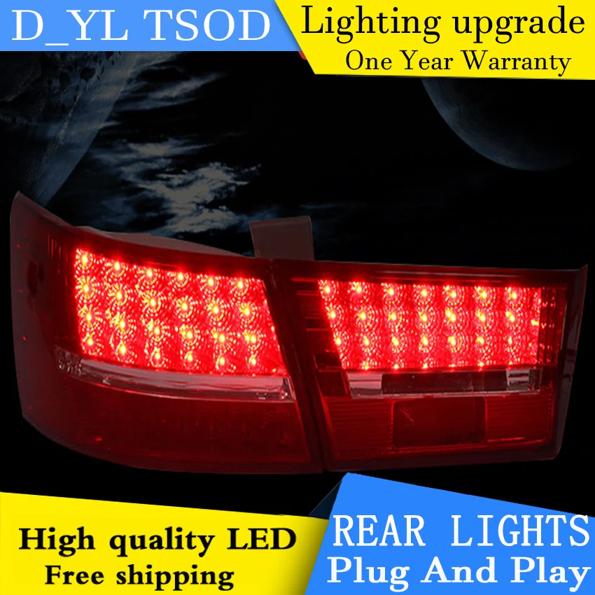 Clearance D-YL Car Styling Accessories for Hyundai Sonata NF LED Taillights 2006-2013 Sonata NF Tail Light Rear Lamp DRL+Brake+Park+Signal 1