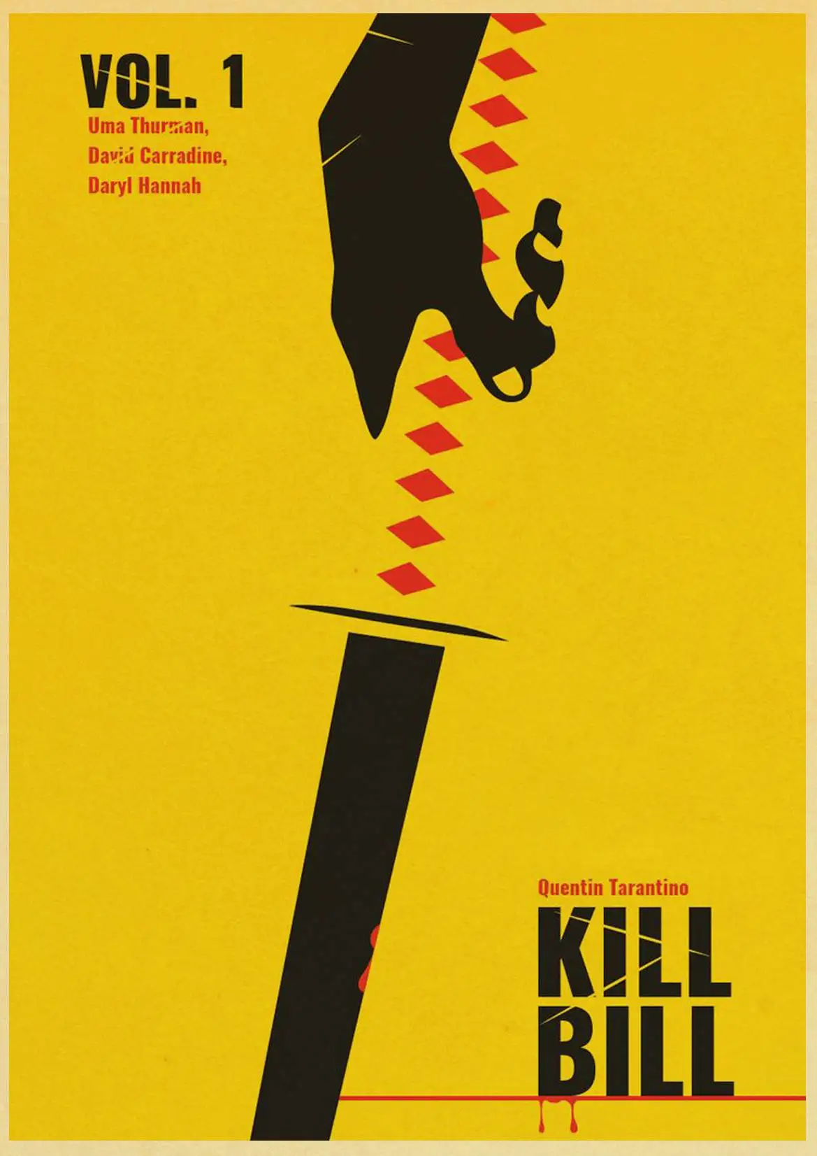 Классический фильм kill bill винтажные плакаты печать настенная живопись высокого качества декор плакат настенная живопись украшение дома - Цвет: D079