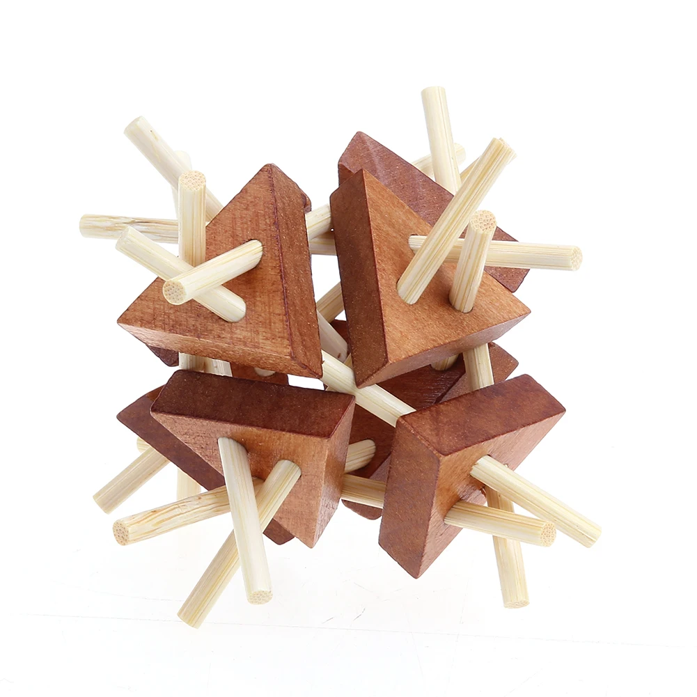 

Educational Toys 3D Handmade Vintage Lock Luban Lock Wooden Toys Adults Puzzle Intellectual Development For Toys For Children