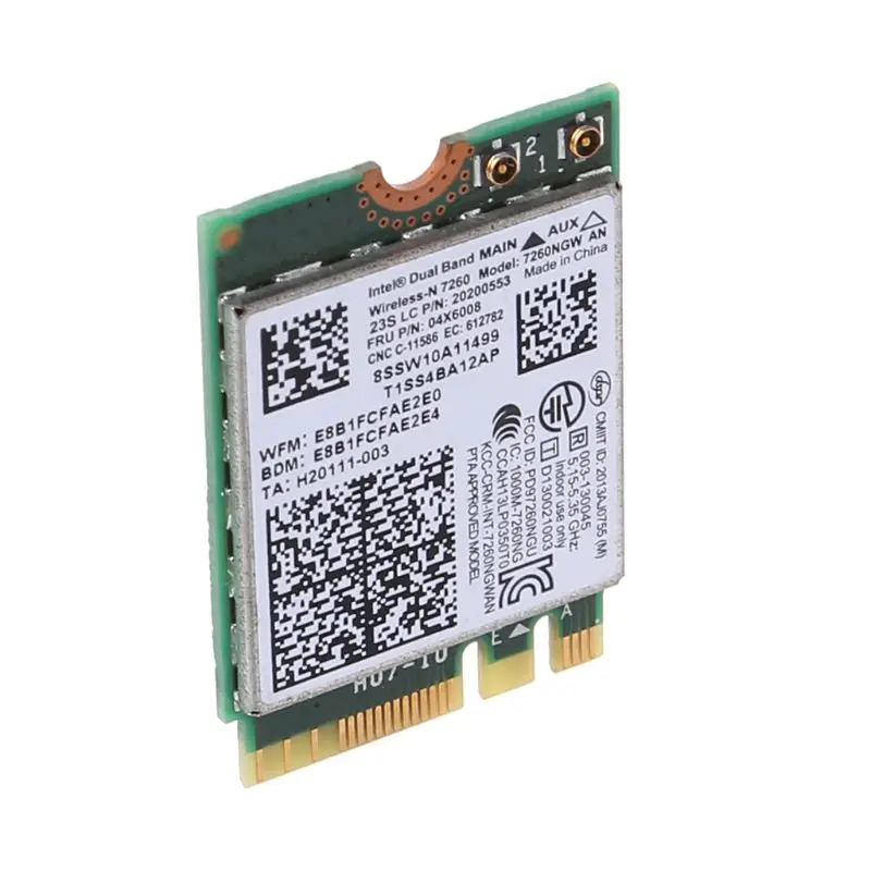 Беспроводная карта WiFi Двухдиапазонная 04X6008 7260NGW AN Bluetooth 4 0 для Lenovo ThinkPad T440 T440p W540 L440