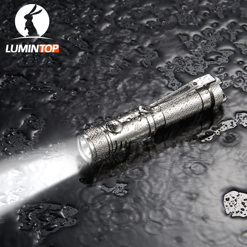 LUMINTOP Mini Flashlight Ant Stainless Steel MaterialCREE XP-G2 R5 120 Lumens LED AAA Battery Type Reversible Clip EDC Torch LUMINTOP Mini Flashlight Ant Stainless Steel MaterialCREE XP-G2 R5 120 Lumens LED AAA Battery Type Reversible Clip EDC Torch