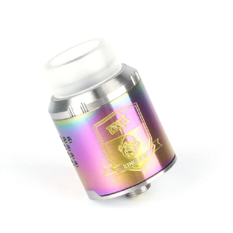 

Coil Father King Drop Style RDA 24mm 810 Drip Tip Rebuildable Dripping Atomizer For Electronic Cigarette vape mods