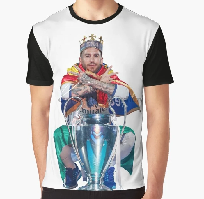 

All Over Print 3D Women T Shirt Men Funny tshirt Sergio Ramos duodecima Graphic T-Shirt