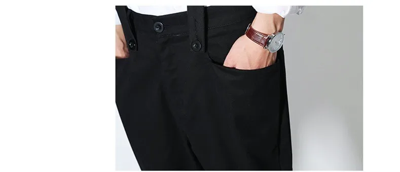 Мужские повседневные модные черные Хаки крутые штаны по лодыжку Pantalon Homme мужские брюки шаровары мужские комбинезоны брюки