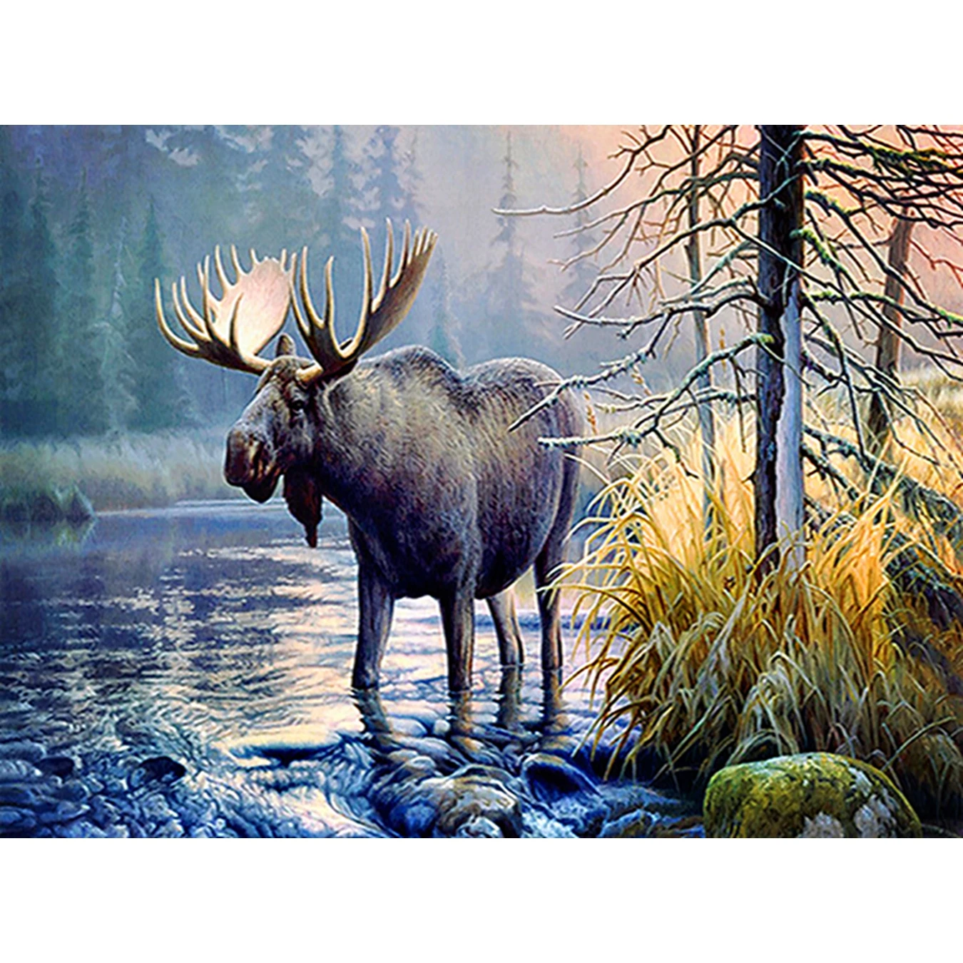 

Deer,Diamond Painting,Cross Stitch,5D,DIY,Animal,Needlework,Embroidery,Round Rhinestone,Room Decoration,Fashion Crafts,Art,Gift