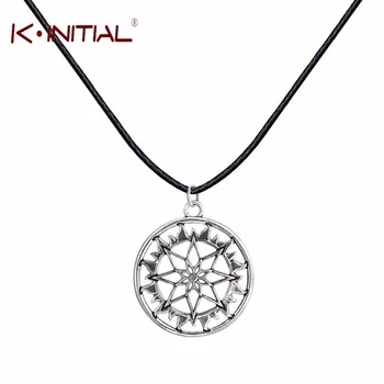 Kinitial 1Pcs New Fashion Handmade Antique Nordic CELTIC ARYAN Pendant Necklace Amulet Shield Alatir Necklaces Fashion ewelry