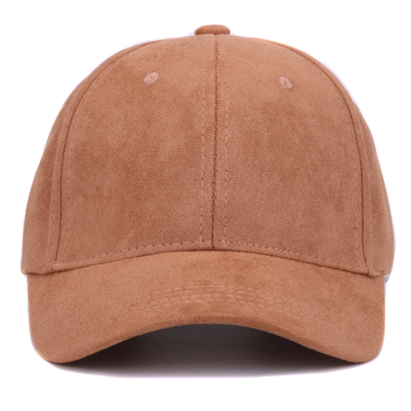 Plain suede baseball cap Clearance