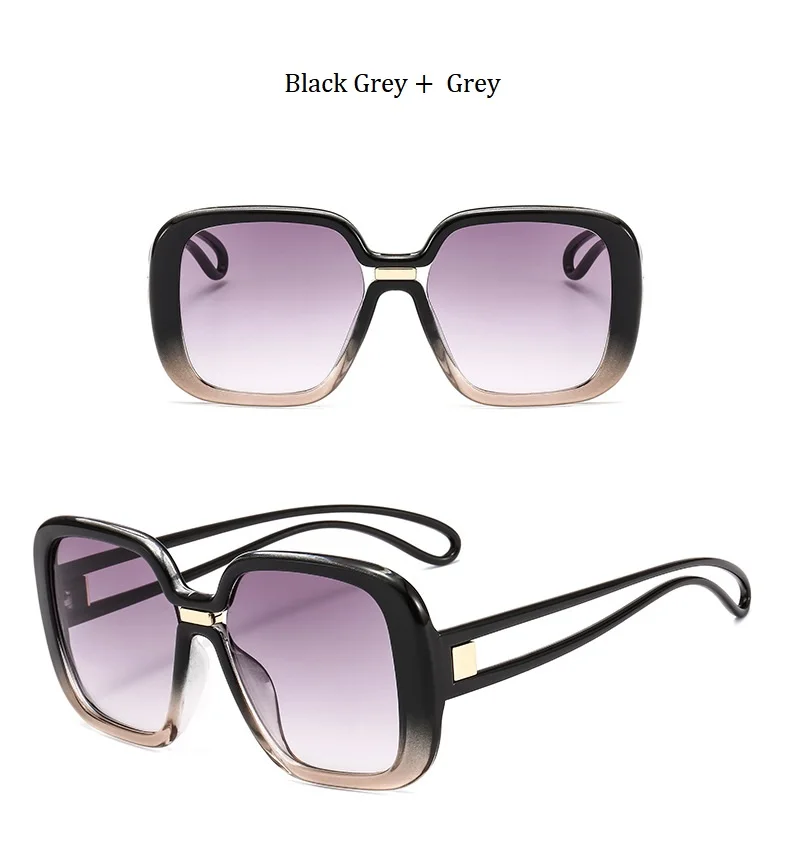 HBK, женская мода, квадратная большая рама, солнцезащитные очки,, новинка, высокое качество, солнцезащитные очки для мужчин и женщин, негабаритные очки, UV400 Oculos