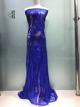 

12 colors sequins embroidery tulle net lace fabric z-han7316 french tull net lace with sequins for fashion show