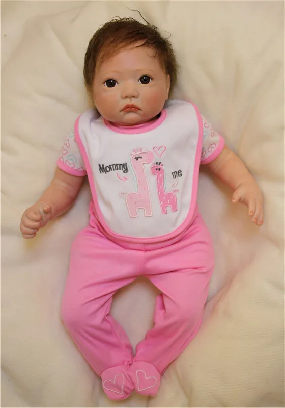 20inch 50cm bebe girl Reborn Dolls Realistic Real Looking Silicone Reborn Babies  Kids gift toys alive reborn Brinquedos bonecas