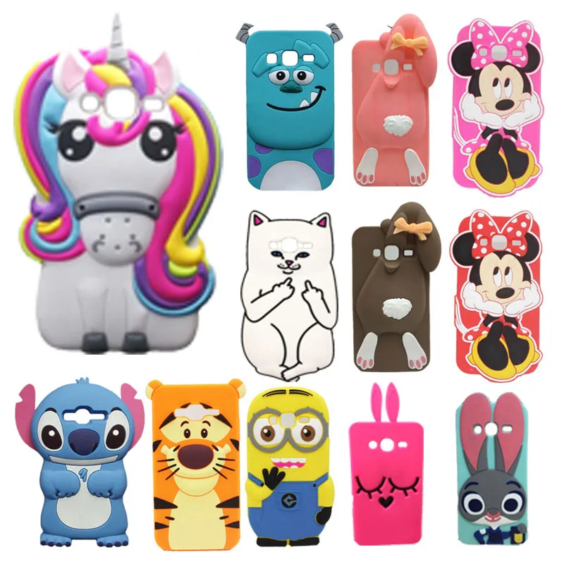 

For Samsung J3 Phone Cases Cute 3D Cat Back Soft Silicone Case For Samsung Galaxy J3 2016 J320 Cartoon Cover For Samsung J3 2015