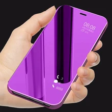 Для Xiaomi Pocophone F1 чехол, роскошный флип-стенд, прозрачный зеркальный чехол для телефона для Xiomi Poco F1 Poco phone F1 F 1 Global Funda