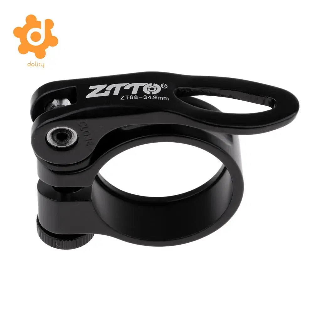 Bicycle Quick Release Seatpost Clamp 34.9mm MTB Bike Road Bike Casual Bike Seatpost Tube Holder Clip for added clamping force