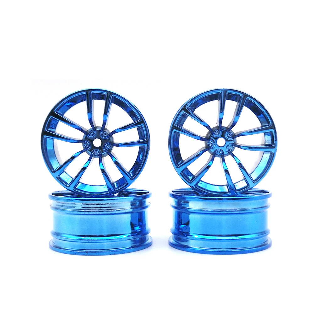 

4Pcs Aluminum Alloy 52*26mm Tire Hub Wheel Rim for 1/10 RC On Road Run-flat Car HSP HPI Traxxas Tamiya Kyosho 1:10 Spare Parts