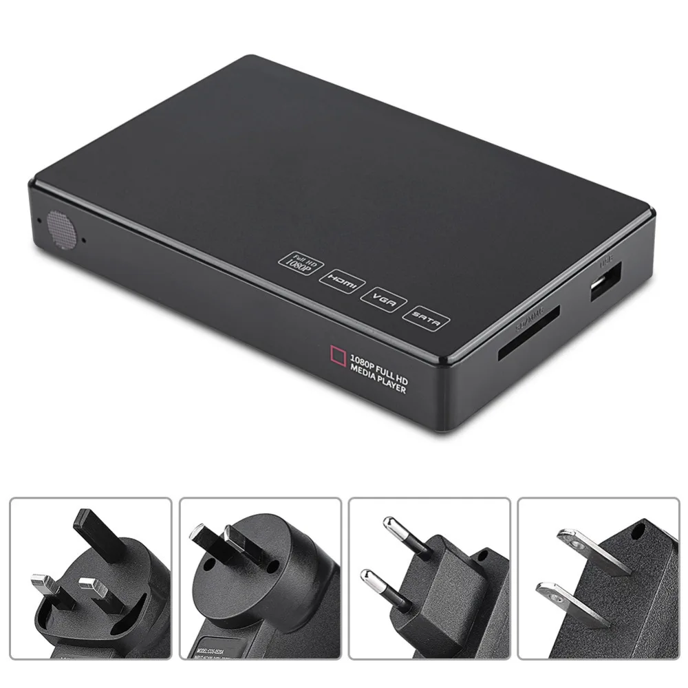 2 5 дюймовый Full HD SATA HDD плеер медиаплеер центр 32 Гб SD/MMC карта стереозвук 1080P видео HDMI