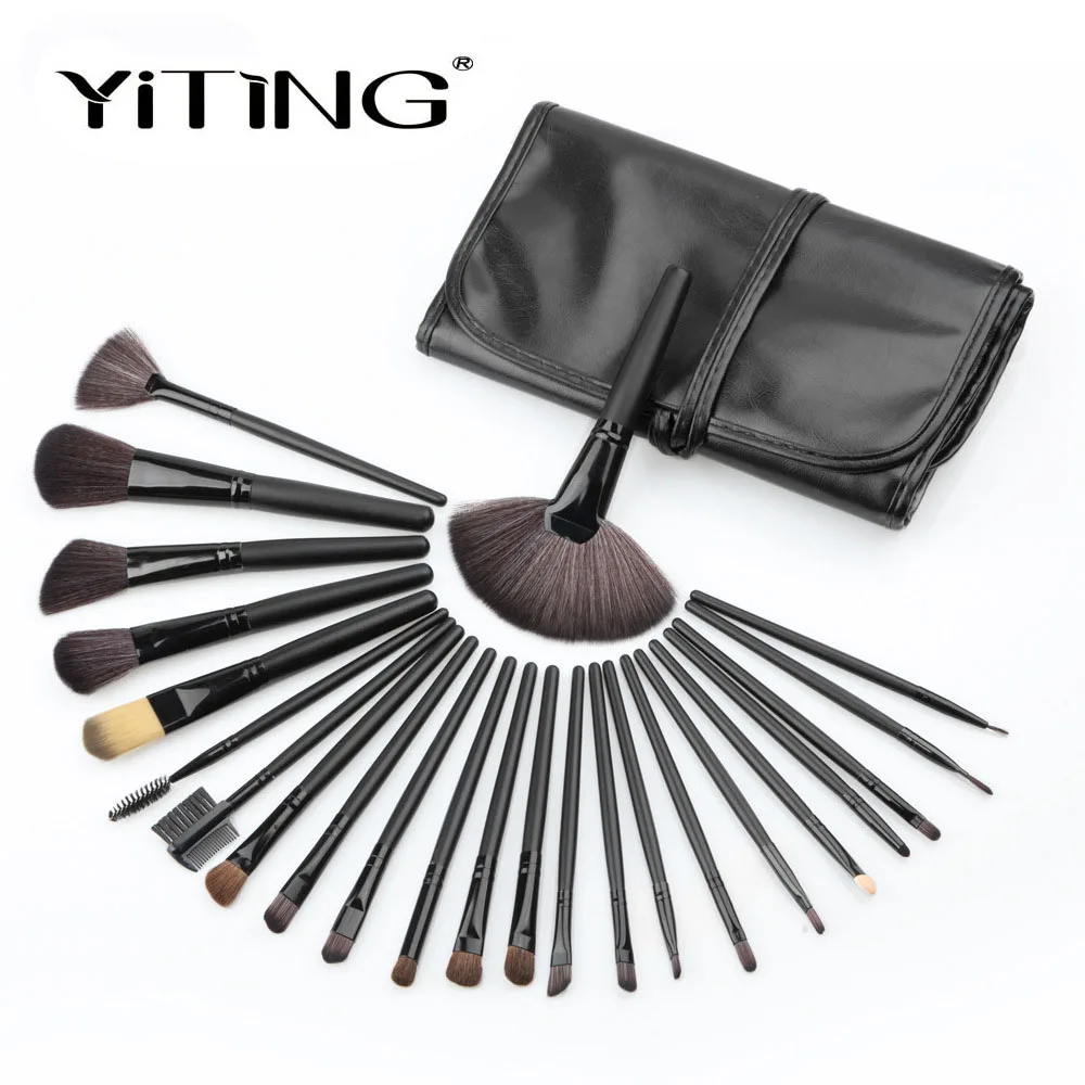 

YiTing 24pcs Premiuim Professional Makeup Brush Set Soft Nylon Hair Artist Make Up Brush Kit Eye Powder Set Pincel Maquiagem