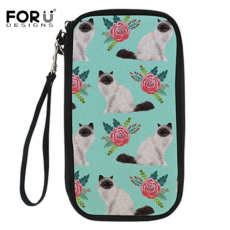 FORUDESIGNS Birman Cat Design Cute Prints Women Travel