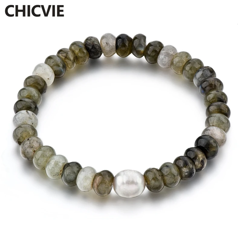 

CHICVIE Charm Natural Stone Custom Handmade Bracelets & Bangles Beads For Women Jewelry Making Meditation Bracelets SBR190018