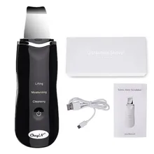 Ультразвуковая очистка лица скруббер пилинг для лица глубокое очищение Отшелушивающий очиститель пор удаление черных точек уход за кожей 35