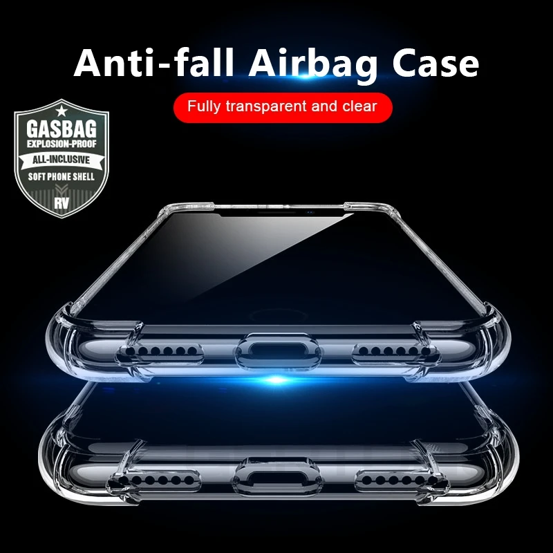 Противоударный прозрачный силиконовый чехол GerTong для iPhone 7 8 6 6splus X XS Max XR 5S 5