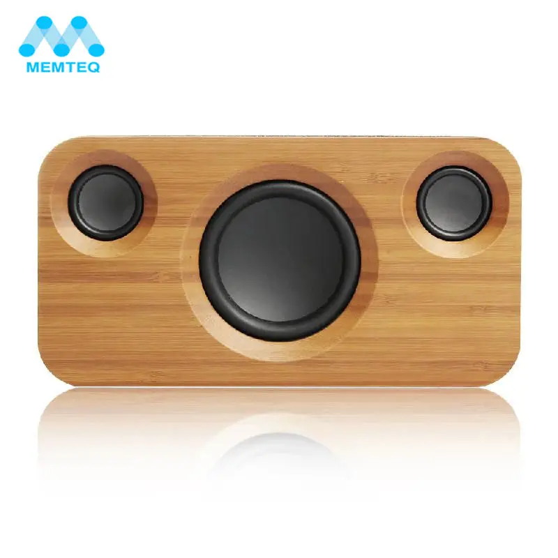 MEMTEQ деревянный динамик s Bluetooth невероятный 2 1 канал звук бамбук мм 3 5 стерео