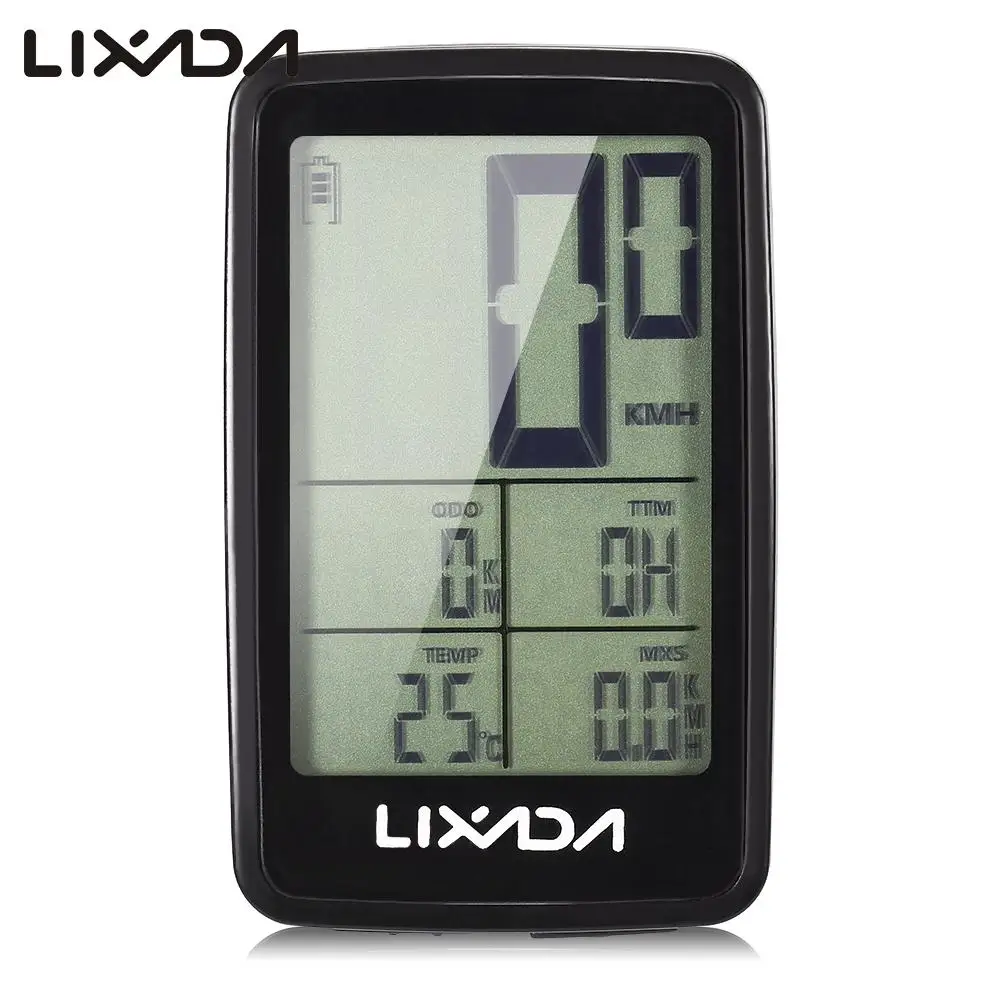 Lixada USB беспроводной Велосипедный компьютер Спидометр Одометр непромокаемый велосипедный компьютер велосипедные часы измеряемая температура секундомер