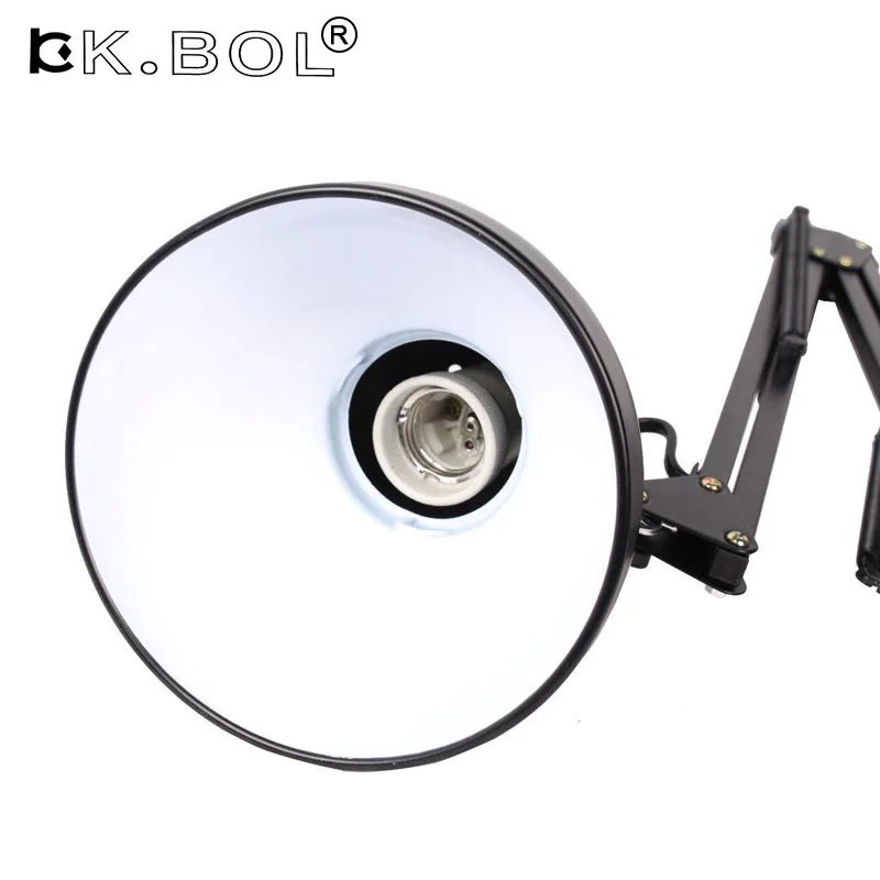 Lâmpada de Mesa Mesa de Luz Lâmpada de Leitura para Casa e escritório e estúdio e estudo Flexível Braço Oscilante Montagem Braçadeira Preto 110 V 240 v 5 lamp office